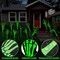 Greentek; 12 Pack Halloween Skeleton Hand Yard Signs, Glow in the Dark Plastic Lawn Stakes, Waterproof Outdoor Graveyard Decorations for Garden, Front Yard, Walkway, Haunted House Halloween Party Decor; Category:Halloween Yardstakes; Image:7